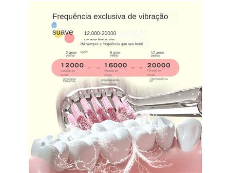 Escova de Dentes Infantil Elétrica XM Ultra Sónica Inteligente para