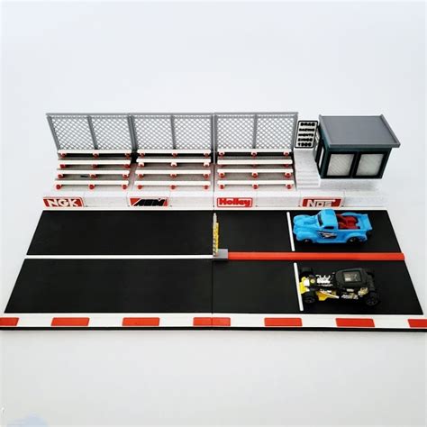 Diorama Hot Wheels Miniaturas Pista de Arrancada Figura de Ação