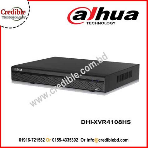 Dahua DHI XVR4108HS XVR Video Recorder Price CCTV Price Bangladesh