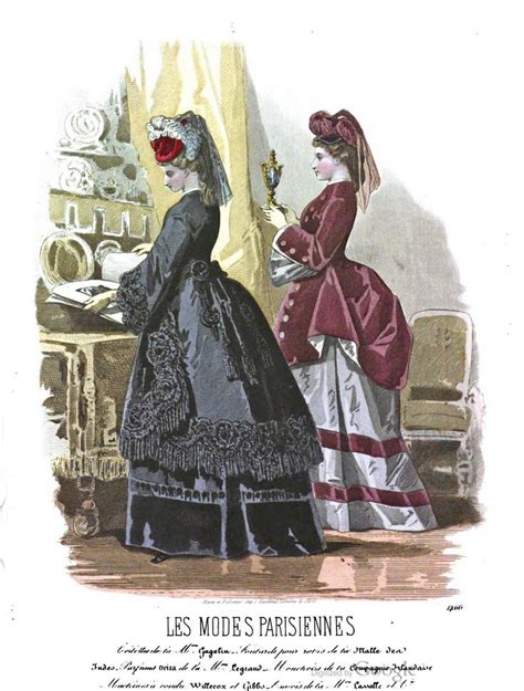 1871 Les Modes Parisiennes 1466 Fashion Plates Victorian Era Fashion