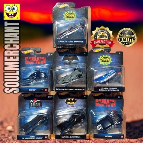 Hot Wheels Scale 1 50 The Batman Movie Return Batmobile Batcycle Classic TV Series Batboat
