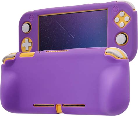 Amazon.com: Fintie Case for Nintendo Switch Lite 2019 - Soft Silicone [Shock Proof] [Anti-Slip ...