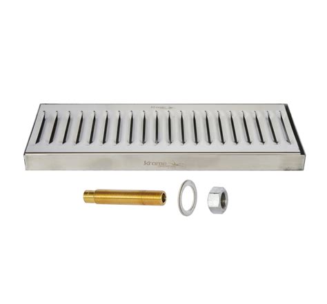 Surface Drip Tray With Drain 12 X 5 Krome Dispense