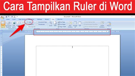 Sangat Mudah Cara Menampilkan Penggaris Atau Ruler Di Microsoft Office