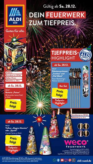 Aldi Süd Silvester Feuerwerk Prospekt 2024 2025 Alle neuen Prospekte