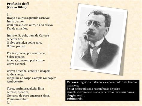 Profissão De Fé Olavo Bilac - Profissão De Fé Olavo Bilac - RETOEDU