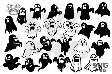 Ghost SVG Bundle Ghosts SVG Halloween Graphic By 99SiamVector