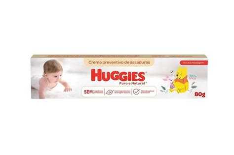 Creme De Assadura Huggies Puro E Natural 80G Huggies Creme Pomada