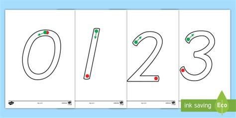 FREE! - Large Tracing Numbers Dotted Version (teacher made)