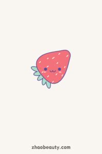 simple cute strawberry drawing ideas   zhaobeauty
