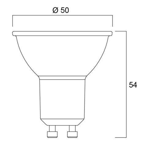 Gu10 Dimmable 6w 3000k Refled Superia 550lm Warm White