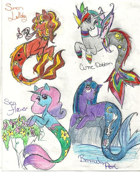 MLP Sea ponies! 2 by Coraline-176 on DeviantArt