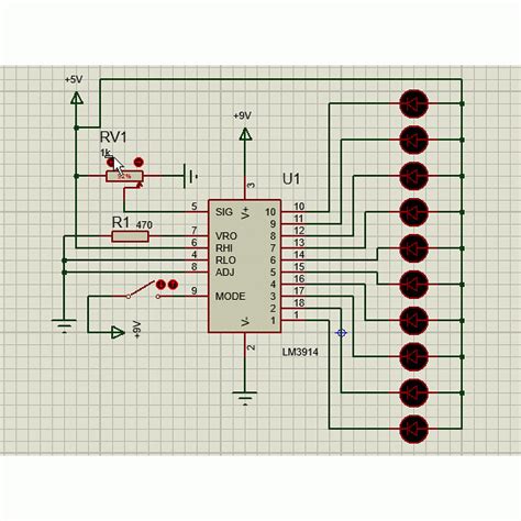 LM3914 analog voltage level DOT/BAR Display driver IC Other