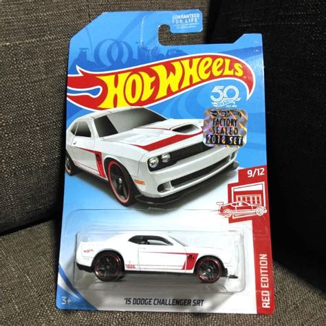 Hot Wheels Dodge Challenger Srt Red Edition Factory Seal Shopee Malaysia