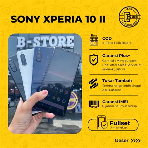 Jual Sony Xperia Ii Fullset Ram Gb Gb Cod Jakarta