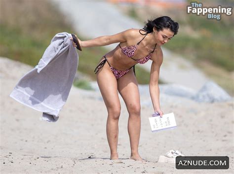 Vanessa Bauer Flaunts Her Sexy Bikini Body On The Beach In Faro AZNude