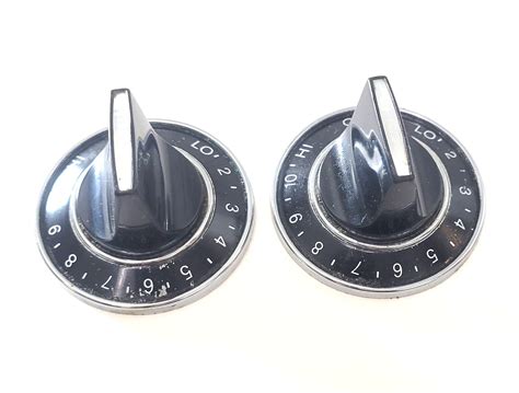 703273 Black Jenn Air Down Draft Range Burner Knob Set Good Appliance