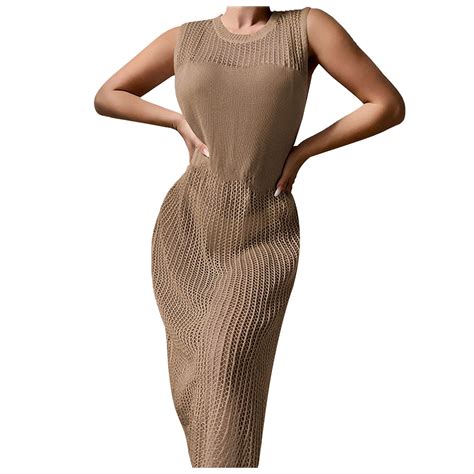 Gakvbuo Summer Beach Cover Up Dress For Women Swimwear Bikini Crochet Bathing Suit Coverups