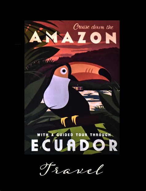 amazon travel poster  stock photo public domain pictures