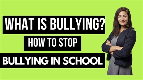 What Is Bullying How To Stop Bullying In School How To Control