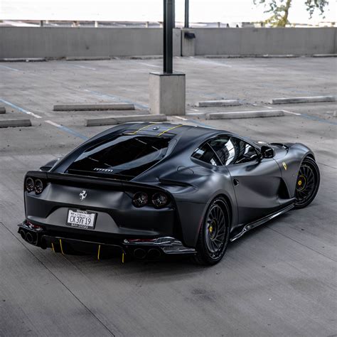 Satin Black Ferrari 812 Superfast - MV Forged | Bespoke Wheels