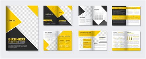 corporate brochure template  minimalist leaflet company profile