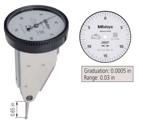 Buy Mitutoyo 513 452 10E Series 513 Vertical Type Dial Test Indicator