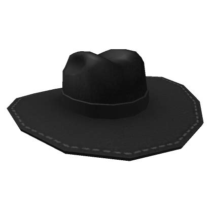 Sombrero De Vaquero Pistolero Negro Roblox