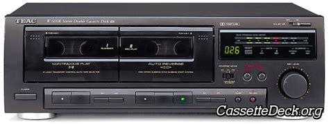 TEAC W 600R Stereo Double Cassette Deck CassetteDeck Org