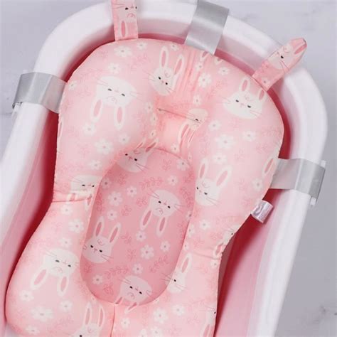 Coussin de bain pour bébé Tapis de bain pour bébé antidérapant doux à