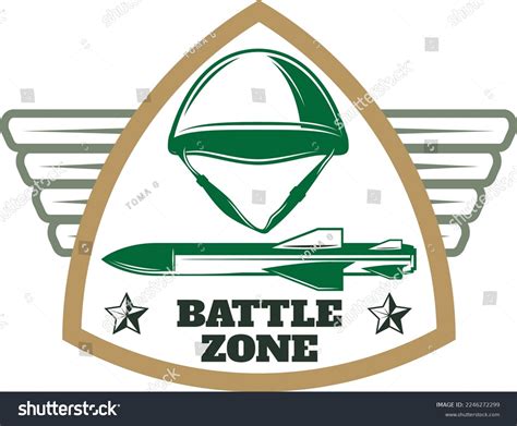 Military Special Forces Battle Logo Design Stock Vector (Royalty Free ...