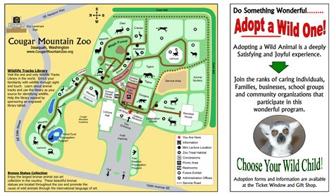 Cougar Mountain Zoo Map and Brochure (2024 - 2011) | ThemeParkBrochures.net