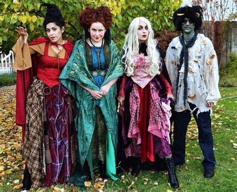 Hocus Pocus Sanderson Sisters Billy Butcherson Halloween Costumes ...