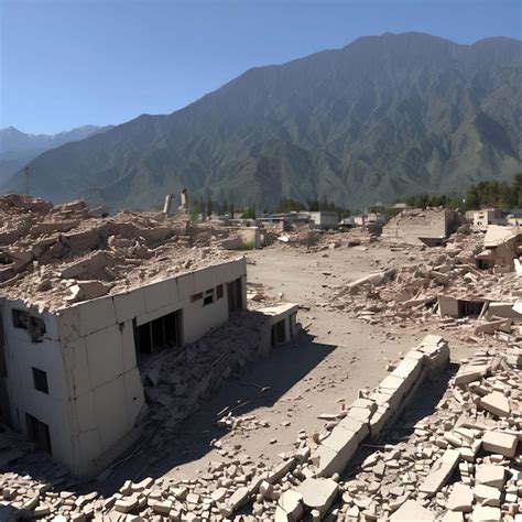 Premium Photo Massive Earthquake Destroy Collapse Building Generative