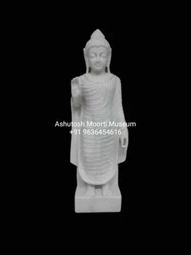 Handmade Worship Marble Buddha Statue Sizedimension 24 Inch At Rs