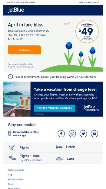 Fare Bliss From One Way Jetblue Airways Email Archive