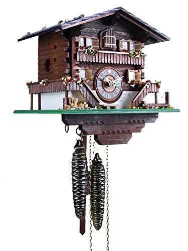 Loetscher Authentic Swiss Handcrafted Cuckoo Clock Classic Brienz Chalet Traditional Weight