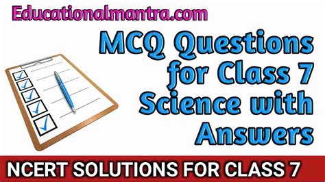 MCQ Questions Class 7 Science Chapter 8