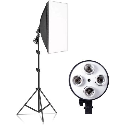 Kit Softbox 50x70 Luz Contínua Tripé 2m Quadruplo 4 Lâmpadas Shopee