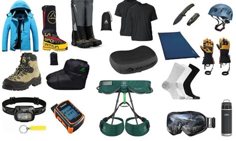 Mountaineering Equipment List With Picture