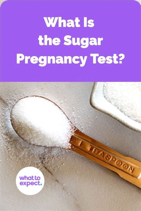 What Is The Sugar Preganancy Test With A Spoon Full Of Sugar Next To It