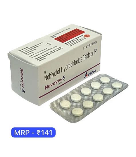 Nebivolol Hydrochloride 5mg at Rs 1410 box नबवलल टबलट in New