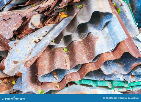 The Pile Zinc Metal Sheets for Recycling Stock Image - Image of ...