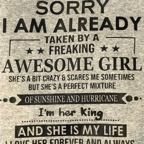 Sorry Im Already Taken By A Freaking Awesome Girl Png Etsy