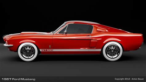 1967 Ford Mustang Side View by abanimation on DeviantArt