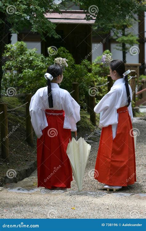 Priestesses Stock Photo Image Of Karate Kimono Chatting 738196