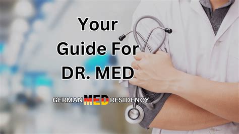 Dr Med In Germany All You Need To Know German Medical Residency