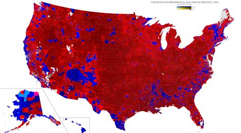 Unites States Presidential Election By Precinct 2016 Vivid Maps