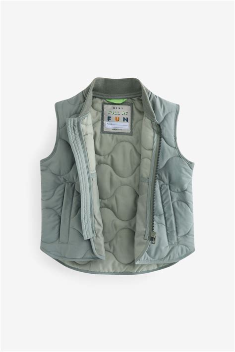 Buy Sage Green Quilted Gilet 3mths 10yrs From Next Hong Kong