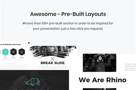 Rhino PowerPoint Template By Mikokit | TheHungryJPEG